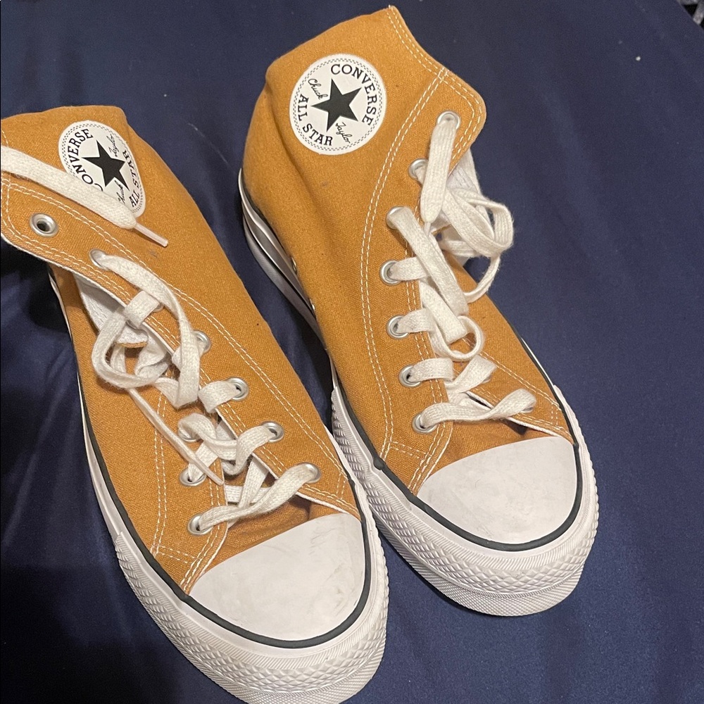 Converse Kids High-Top Sneakers - Mustard Yellow